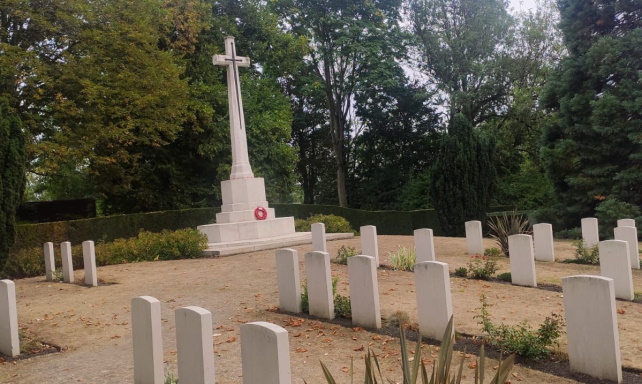 Friedhof für gefallene im 1. Weltkrieg in Ypres Belgien