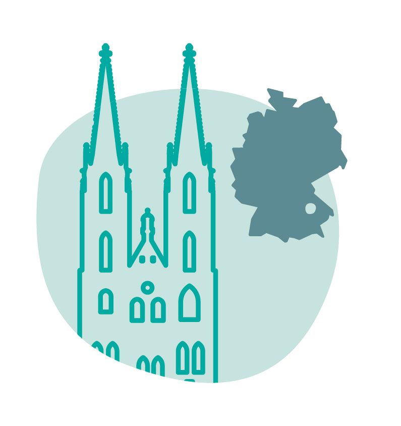 Illustrierung der Stadt Regensburg